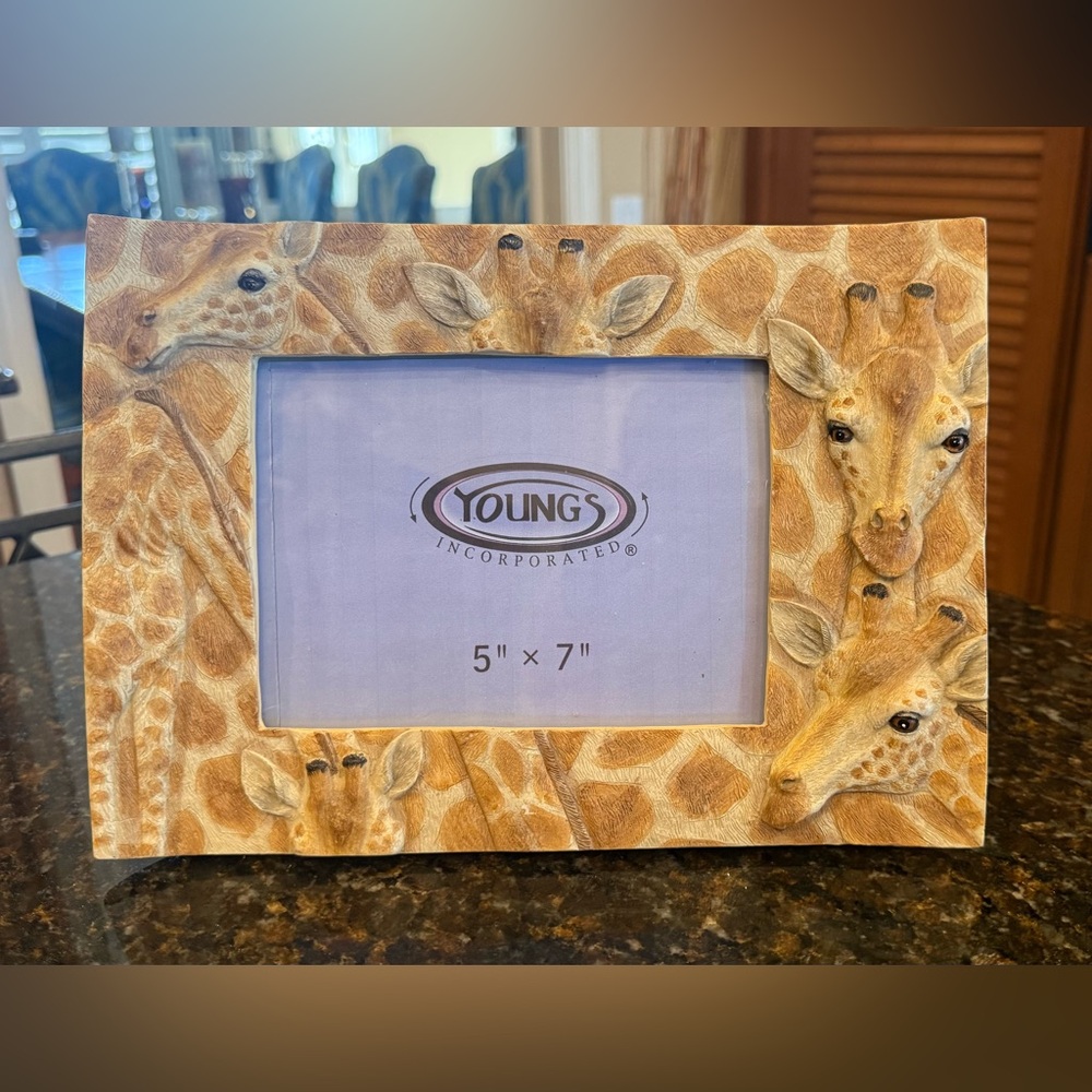 Vintage Young's Giraffe Picture Frame